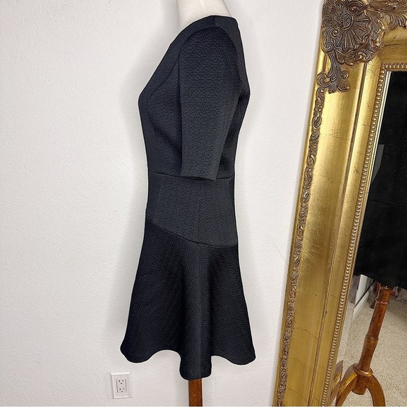 Club Monaco Regan Scuba Fit & Flare Mini Dress in Black Size 2 $198.50 - Picture 4 of 9